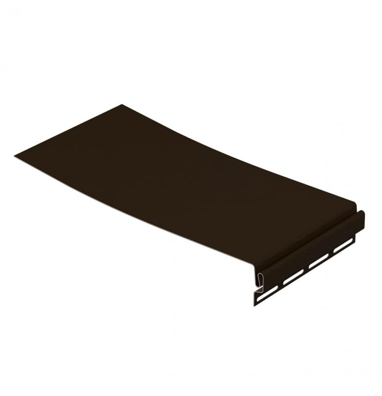Откос для сайдинга Деке 254 мм, STANDARD/PREMIUM, Шоколад
